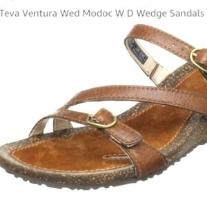 Teva Women's Brown Wedge Sandals